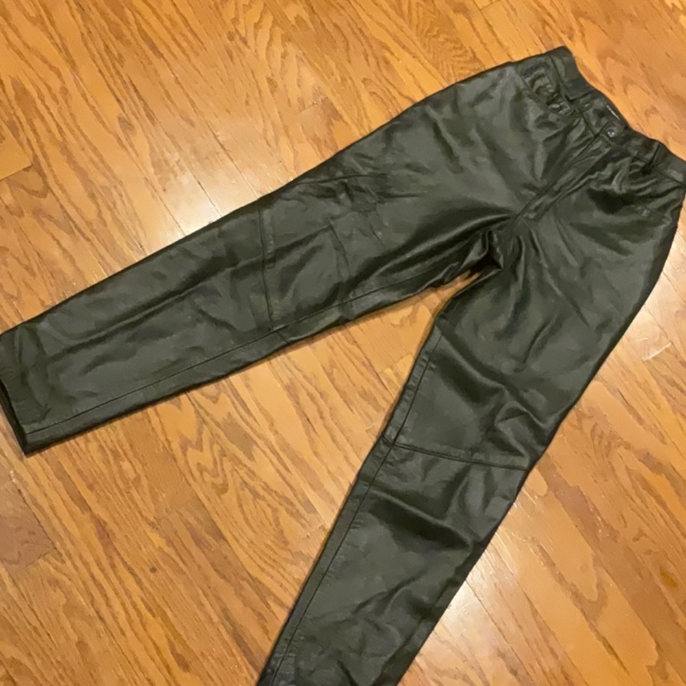 EUC VINTAGE Kelli Kouri Black Leather Pants